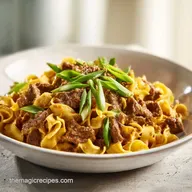 Beef and Noodles Recipe for 6 Servings