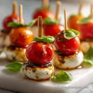 Quick and Tasty Appetizer Skewer with Caprese Ingredients Perfect for Parties in 10 Minutes