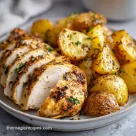 Sheet Pan Chicken and Potatoes with Lemon