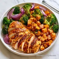Chicken Sweet Potatoes with Broccoli
