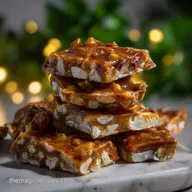 Christmas Cracker Toffee: Shattering Mahogany Brittle