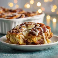 Christmas Morning Breakfast Idea with Cinnamon Rolls Baked