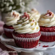 Classic Red Velvet Valentine Cupcake with Cream Cheese Frosting