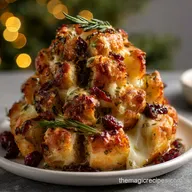 Christmas Eve Appetizer with Cranberry and Brie