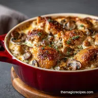Chicken and Mushroom Dish: The Best Creamy Casserole Recipe
