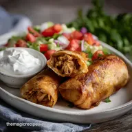 Crock Pot Chicken Chimichangas Recipe: Crispy Baked