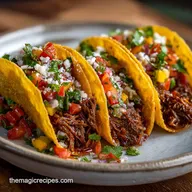 Crockpot Shredded Beef Tacos Recipe: 8h 20m