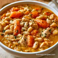 DairyFree Chicken and Bean Stew in 75 Min