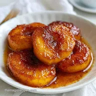 Easy Oven Baked Peaches with Brown Sugar