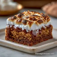 Easy Smores Cookie Bars for 16 Bars