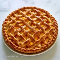 Fresh Summer Peach Pie for 8 Servings