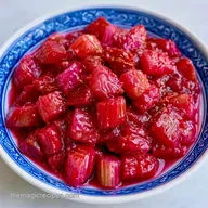 Frozen Rhubarb Compote in 20 Minutes