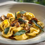 Cheese Tortellini with Garlic Butter Mushrooms in 30 Min