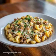 Ground Beef Alfredo Bake in 30 Minutes