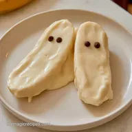 Halloween Banana Ghosts for 4 Servings