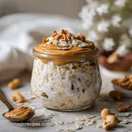 High Protein Overnight Oats with Peanut Butter Creamy