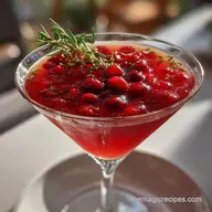 Christmas Cocktails: Spiced Cranberry Gin Martini Recipe