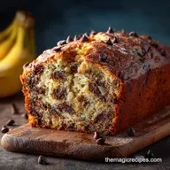 Banana and Chocolate Chip Loaf: Perfectly Moist Easy Loaf Cake Recipe