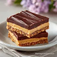 Easy No Bake Peanut Butter Bars: 12 Bars