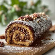 Pecan Log Roll Recipe Ready in 35 Minutes