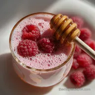HighProtein Raspberry Yogurt Smoothie Ready in Minutes with Honey