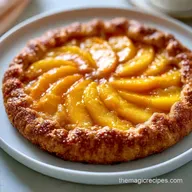 Rustic Peach Galette Pie for 8 Servings