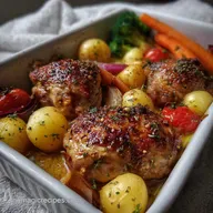 Sheet Pan Chicken: Crispy Veggies & Garlic Butter Magic