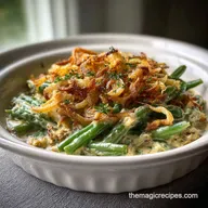 Slow Cooker Ultimate Green Bean Casserole: Smoky Bacon Flavor