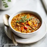Slow Cooker Lentil Soup for 6 Servings | Nourishing Recipe