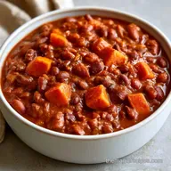 SlowCooker Sweet Potato Chili for 6 Servings