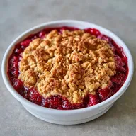 Strawberry Rhubarb Crisp with Oats
