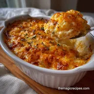 Hashbrown Casserole: Velvety Interior, Glassy Crunch
