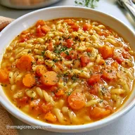 Vegetable and Pasta Soup in 40 Minutes