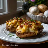 twice baked potatoes: Velvet Center, Crispy Skin