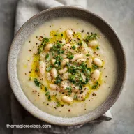 White Bean Roasted Soup for 4 Servings