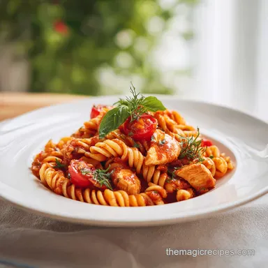 30 Minute Back to School Meal with Chicken and Pasta in 30 Minutes Recipe Card