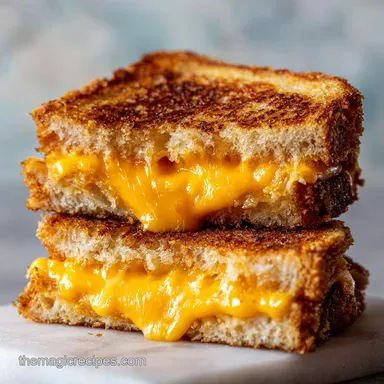 Quick Air Fryer Grilled Cheese with Cheddar for Busy Nights | Air Fryer Recipe Recipe Card