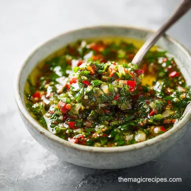 Easy Chimichurri Sauce Recipe: Bright Herb Sauce in 10 Minutes Recipe Card