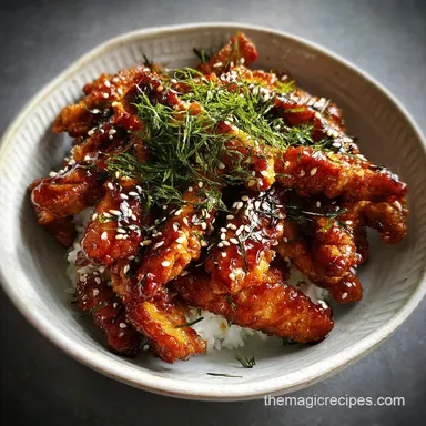 Recetas Japonesas: Glazed Chicken Ready in 30 Min Recipe Card