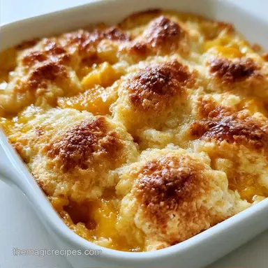 Baked Peach Cobbler Recipe for 6 Servings