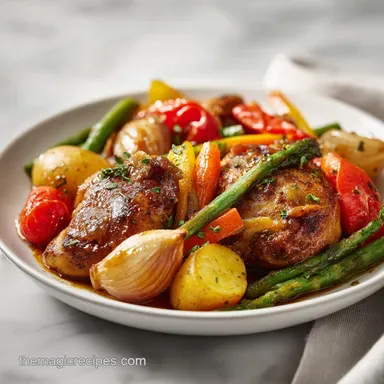 Balsamic Glazed Chicken & Veggies for 4 Servings