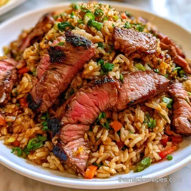 Beef Fried Rice in 30 Minutes Recipe Card