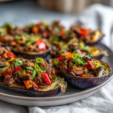 Berenjenas Rellenas Air Fryer in 40 Min Recipe Card