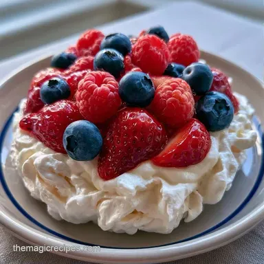Berry Eton Mess for 4 Servings Recipe Card