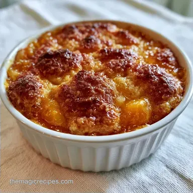 Best Peach Cobbler Recipe for 8 Servings