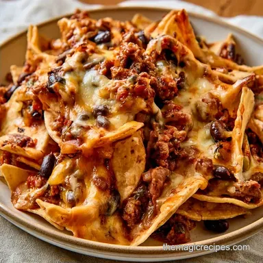 Blackstone Beef Nachos for 4 Servings