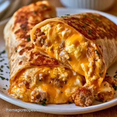 Blackstone Breakfast Burritos for 12 Recipe Card