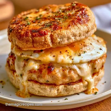 Blackstone Breakfast Sandwich for 4 Recipe Card