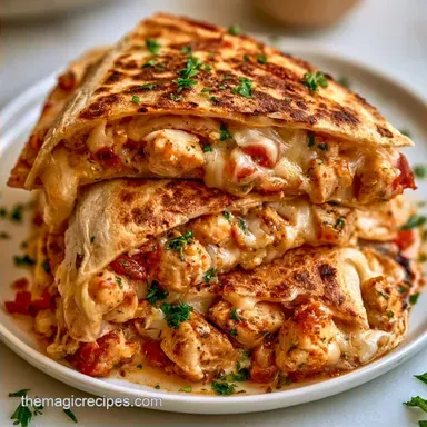Chicken Quesadillas for 4 Servings