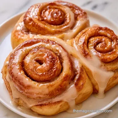 Cinnamon Rolls in 20 Minutes: Caramelized Recipe Card